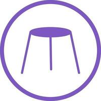 Unique Stool Vector Icon