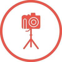 Unique Camera on Stand Vector Icon