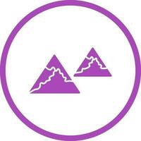 Unique Mountains Vector Icon