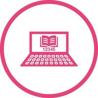 Unique Online Study Vector Icon