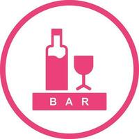 Unique Bar Sign Vector Icon