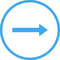 Unique Right Arrow Vector Icon
