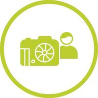 Unique Photographer Vector Icon