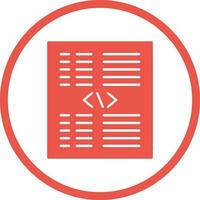 Piece of Code Vector Icon