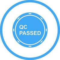 Unique QC Passed Vector Icon