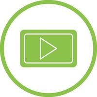 icono de vector de comunicación de video único