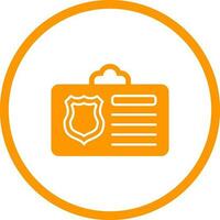 icono de vector de tarjeta de identificación