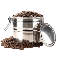 Coffee Storage Canister isolated on background with Generative AI png