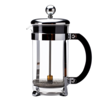 French press Coffee Maker isolated on background with png