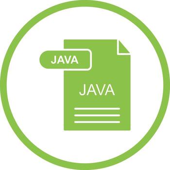 icono de vector de java