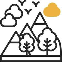 Alpes vector icono diseño