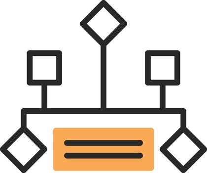 Hierarchical structure Vector Icon Design