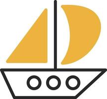 diseño de icono de vector de catamarán