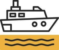 Cruise ship Vector Icon Design