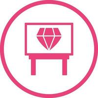 Diamond Exhibit Vector Icon