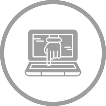 icono de vector de piratería informática