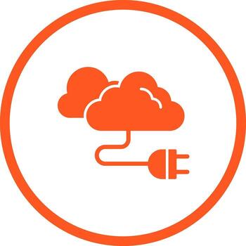 icono de vector de cable