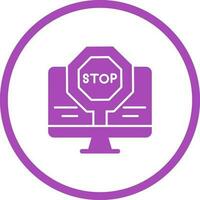 Stop Vector Icon