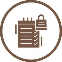 Shopping List Vector Icon