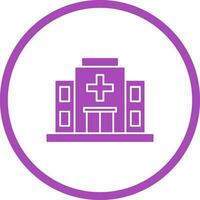 icono de vector de hospital