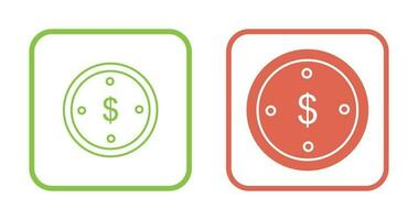 Dollar Coin Vector Icon