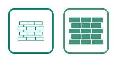 Unique Bricks Vector Icon