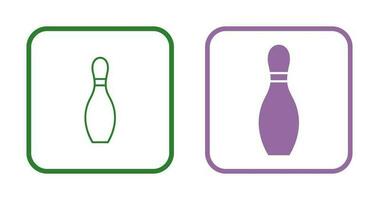 Unique Bowling Pin Vector Icon