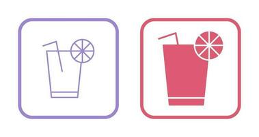 Unique Lemon Juice Vector Icon