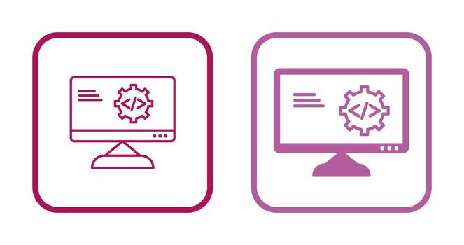 Unique Code Optimization Vector Icon