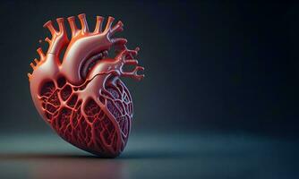 Image of anatomical model of the heart photo