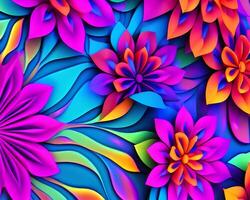 colorful floral background photo