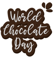 Chocolate Dessert for Chocolate Day PNG Transparent Background