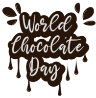 Schokolade Dessert zum Schokolade Tag png transparent Hintergrund