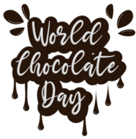 Chocolate Dessert for Chocolate Day PNG Transparent Background