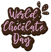Chocolate Dessert for Chocolate Day PNG Transparent Background