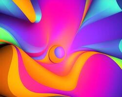 colorful curves abstract background photo