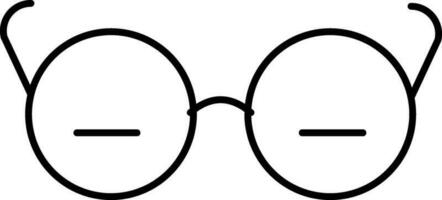 Illustration Of Eye Glasses Icon In Linear Style. vector