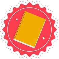 Note book icon vector