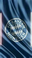 agitando fc bayern Monaco bandiera Telefono sfondo o sociale media condivisione gratuito video