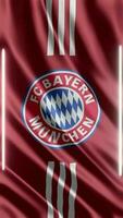 acenando fc Bayern Munique bandeira telefone fundo ou social meios de comunicação partilha livre vídeo video