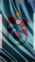 Waving Trabzonspor Flag Phone background or social media sharing Free Video