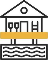 Beach hut Vector Icon Design