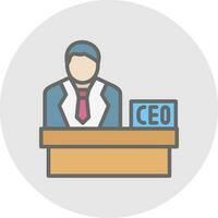 CEO vector icono diseño