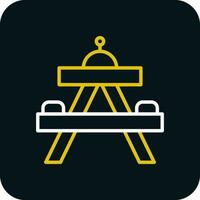 Picnic table Vector Icon Design