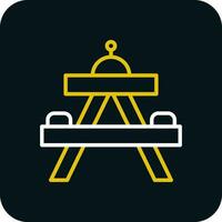 Picnic table Vector Icon Design