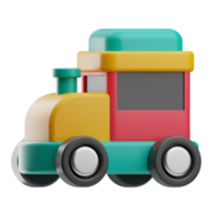 Jardin d'enfants train illustration 3d png