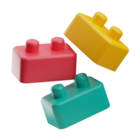 kindergarten Bricks illustration 3d png