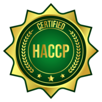 peligro análisis crítico controlar punto o haccp certificado insignia, etiqueta, estampilla, goma, comida y fármaco administración aprobado, salud y medicina relacionado diseño, producto etiqueta transparente png