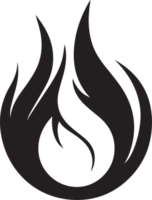 main tiré ancien Feu logo dans plat style png