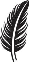 Hand gezeichnet Jahrgang Feder Logo im eben Stil png